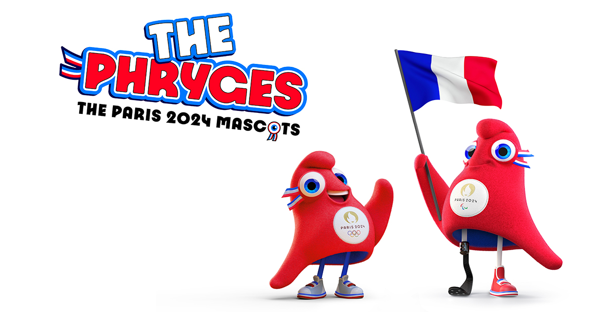 As Phryges – mascotes das Olimpíadas de Paris 2024 e estrelas das mercadorias olímpicas
